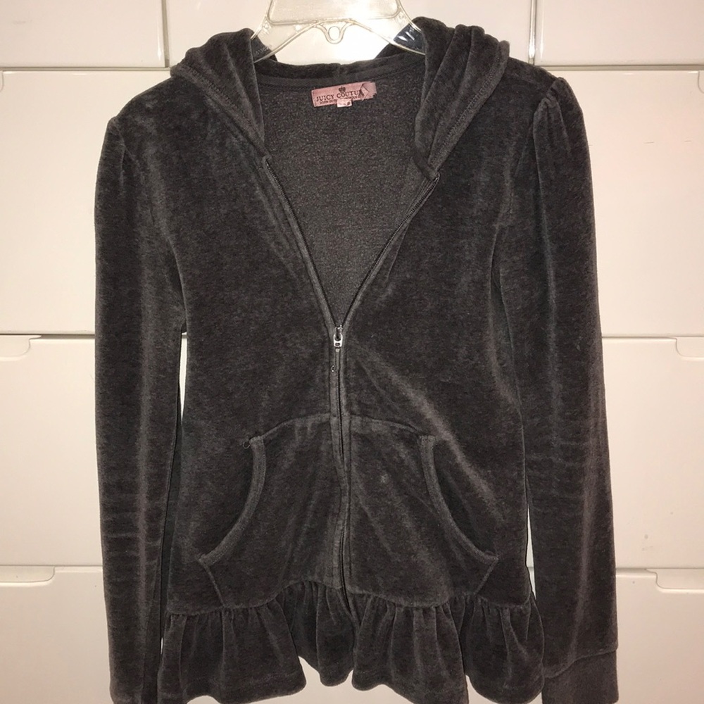 Gray juicy couture zip up